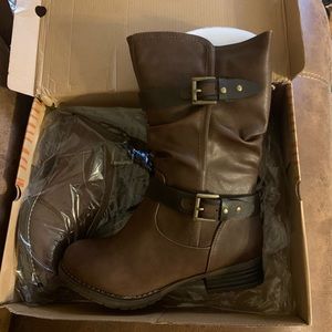 Brown mid calf boots. Brand new, never worn